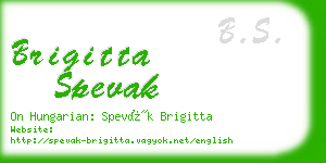 brigitta spevak business card